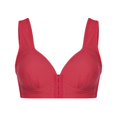thumbnail image 3 of CHUANK Front-Closure Wireless Leisure Bra - Comfortable Plus Size Bras For Women Purple L, 3 of 9