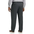 thumbnail image 2 of Big and Tall Essentials by DXL Men's Pleated Dress Pants, Dark Grey, 46W x 32L, 2 of 6