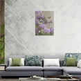thumbnail image 6 of Farmhouse Bathroom Purple Floral Wall Art Country Rustic Hydrangea Flower Pictures Wall Decor Just Breathe Butterfly Canvas Prints Painting Framed Artwork for Living Room Bedroom 12"x16", 6 of 6