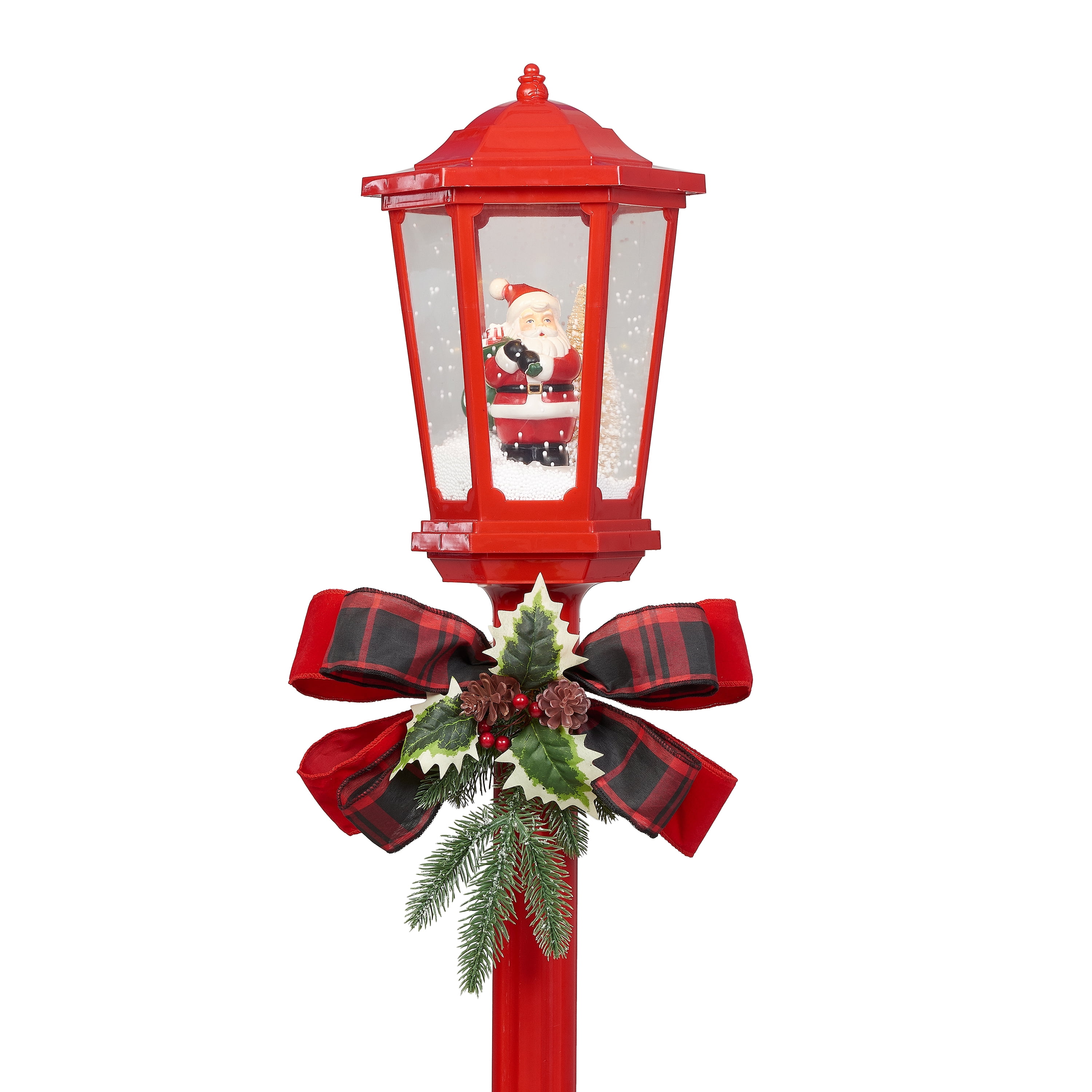 walmart santa lamp post