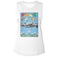 thumbnail image 1 of Pink Floyd Poster White Ladies Muscle Tank Xl, 1 of 2