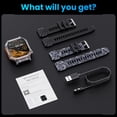 thumbnail image 3 of Flagship Premium Military Smart Watch, 2.01" HD Smart Watch with GPS, AI ChatGPT, 3ATM Waterproof Smartwatch, 100+ Sports Modes, Fitness Tracker fits for Android iPhone Devices, 2 Bands Gifts for Dad, 3 of 9