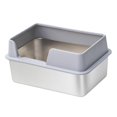 thumbnail image 4 of Bandeja de arena para gatitos, caja de arena para gatos, caja de arena para mascotas, bandeja de arena tamizada, inodoro para gatos Gris, 4 of 8