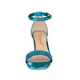 thumbnail image 6 of BLISSFUL STEP Valentine's Women's Shoes Glitter Ankle Strap Block Heel Prom Sandals Lake Blue 8.5, 6 of 7