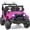 Pink, variant on YunTopKids 24 Volt Ride on Toys, 2 Seater Power-Wheels, Electric Car for Kids with 800W Powerful Motors, 3 Speeds, LED Lights, Bluetooth Music, Black