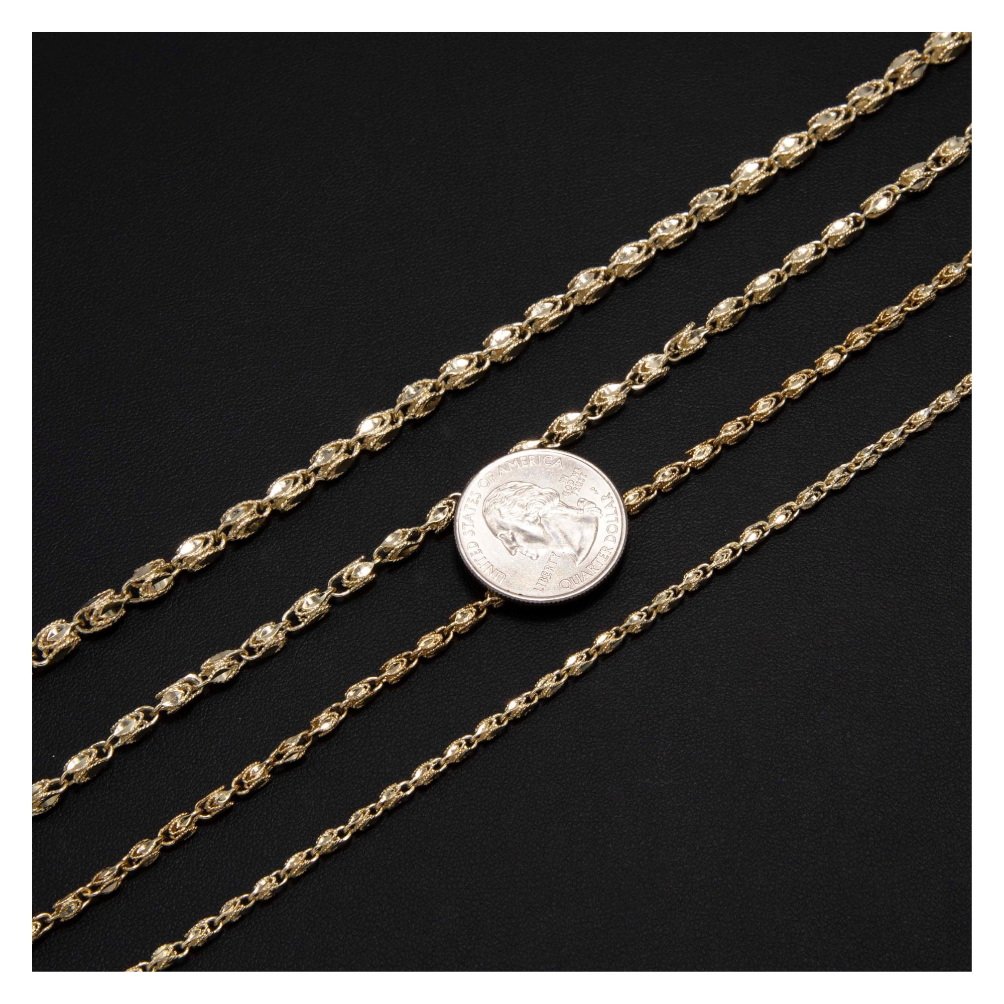Turkish Rope Chain Necklace Unisex Adult 10K Yellow Gold, 24.91 Gr – Goldum NYC