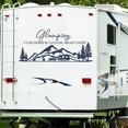 thumbnail image 1 of ROWNOCEAN Glamping Rv Decal, Rv Camper Vinyl Sticker, Motor Home Decal, Waterproof Adventure Room Decoration Wall Mural (36.2" X 16.5"), 1 of 8