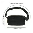 thumbnail image 2 of Unique Bargains 1 Pc Solid Color Running Waist Pack for Hiking Gym Black Nylon, 2 of 4