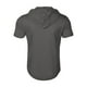 thumbnail image 5 of Sudadera con capucha y bolsillos de manga corta para hombre - Camiseta ligera y transpirable con cordón ajustable, ropa deportiva informal para el ocio/entrenamiento - Poliéster, 5 of 5