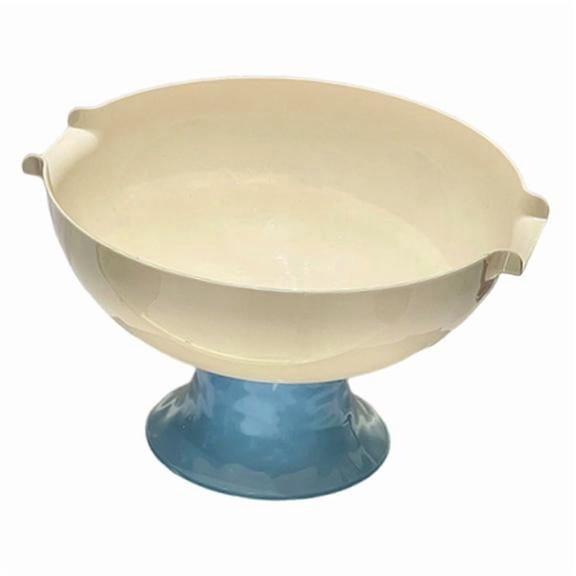Pedestal Fruit Bowl Footed Kitchen Tray Decorative Snack Holder PET Material Party Table Banquet Decor