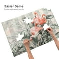 thumbnail image 3 of Rateoe Tropical With Flamingos Pattern Wooden Picture Puzzle ,1000 Piece Jigsaw Puzzle ,Family Fun Puzzle, Home Décor Puzzle, Gift Puzzle(Horizontal style), 3 of 9