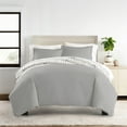thumbnail image 4 of Duvet Cover Set - Ultra Soft & Breathable - Light Gray Chervon Stripe for King Size Size Bedding by Comfort Canopy, 4 of 21