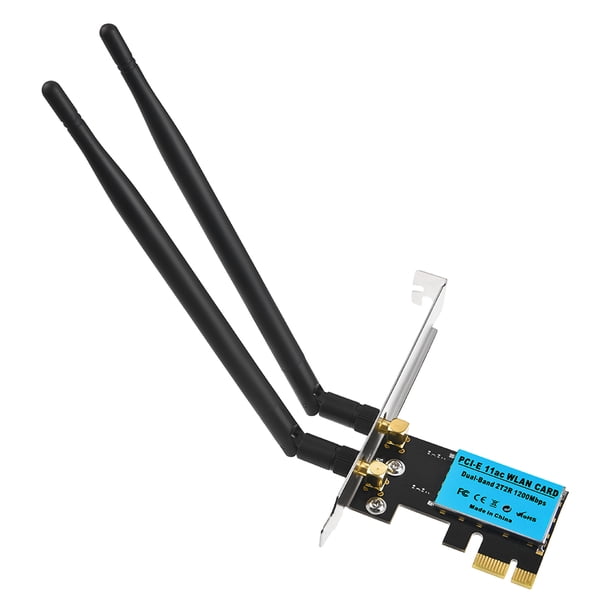Adaptador de red Adaptador Wifi 2.4G/5GHz Receptor Wi-Fi Alta velocidad 1200Mbps Tarjeta de red inalámbrica FLhrweasw El nuevo