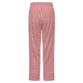 thumbnail image 6 of Red Gingham Check Winter Female Pants Flannel High Waist Women Pants Lady Warm Straight Leg Plush Trousers, 6 of 7