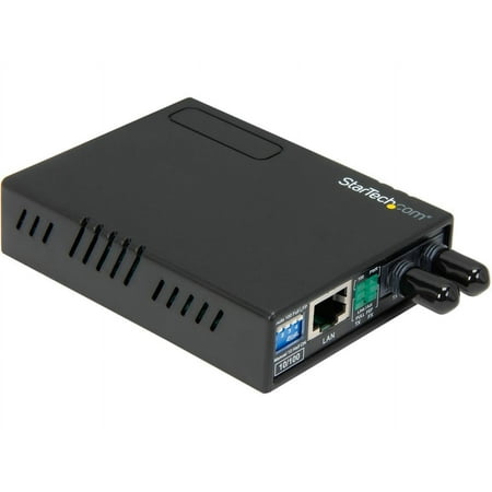 UPC: 0065030835633 | StarTech MCM110ST2 10/100 Multi Mode Fiber Copper Fast Ethernet Media Converter ST 2 km – UTP to 100Base-Fx – Fiber Optic Media Converter MM