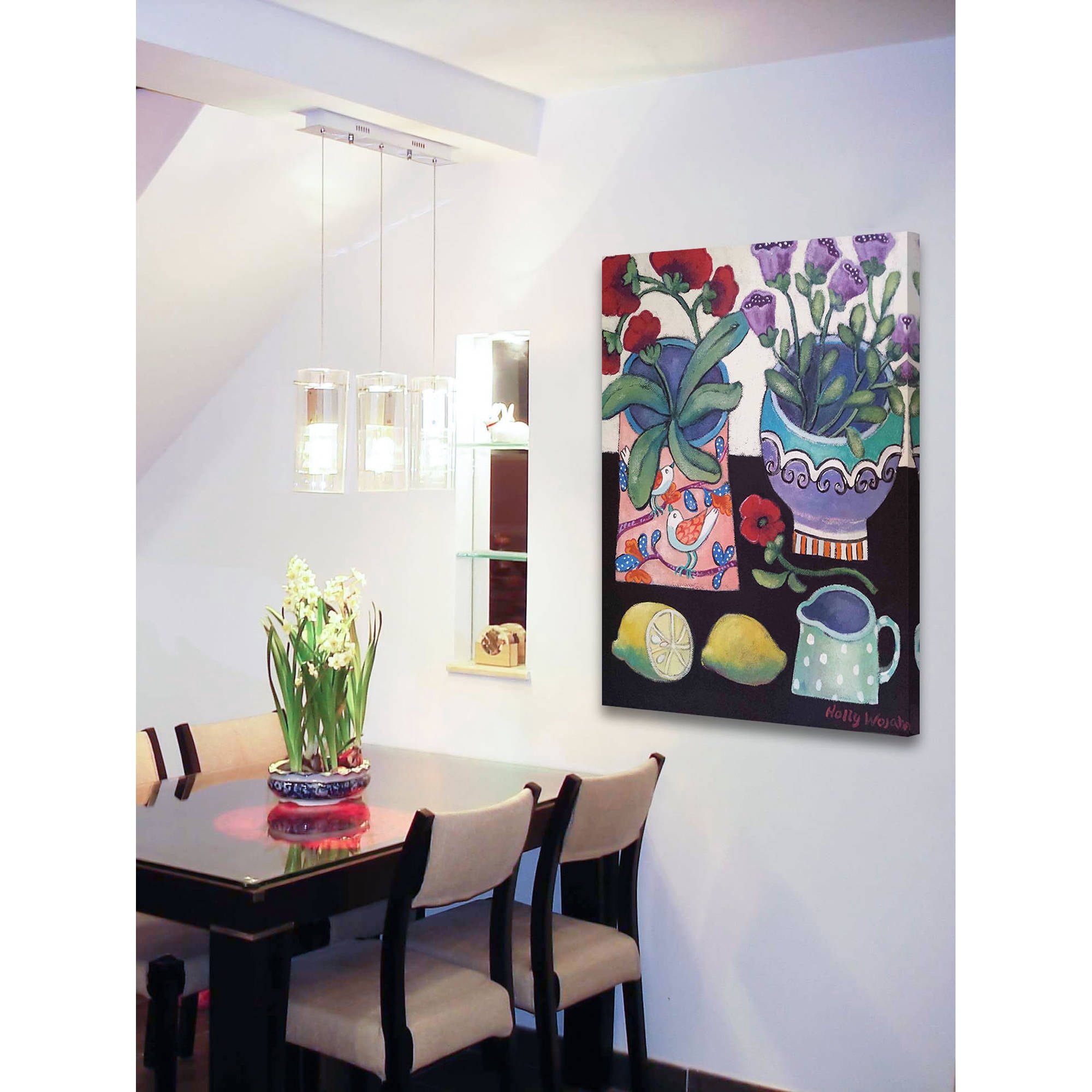 Marmont Hill "Happy Still Life with Lemon" Painting Print on Canvas