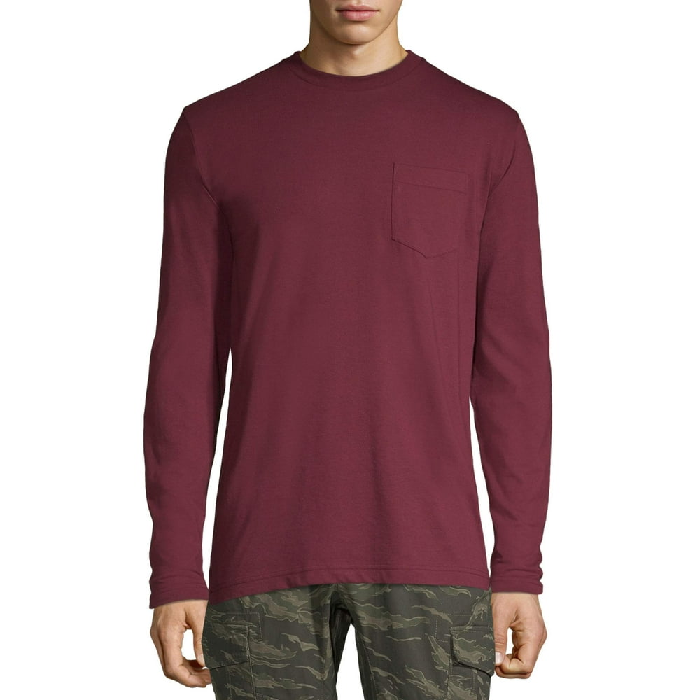 No Boundaries No Boundaries Men's and Big Men's LongSleeve Solid Tee