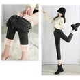 thumbnail image 3 of UFOUND Maternity Women's High Waist Loose Thickened Warm Straight Jeans Haren Pants, 3 of 7