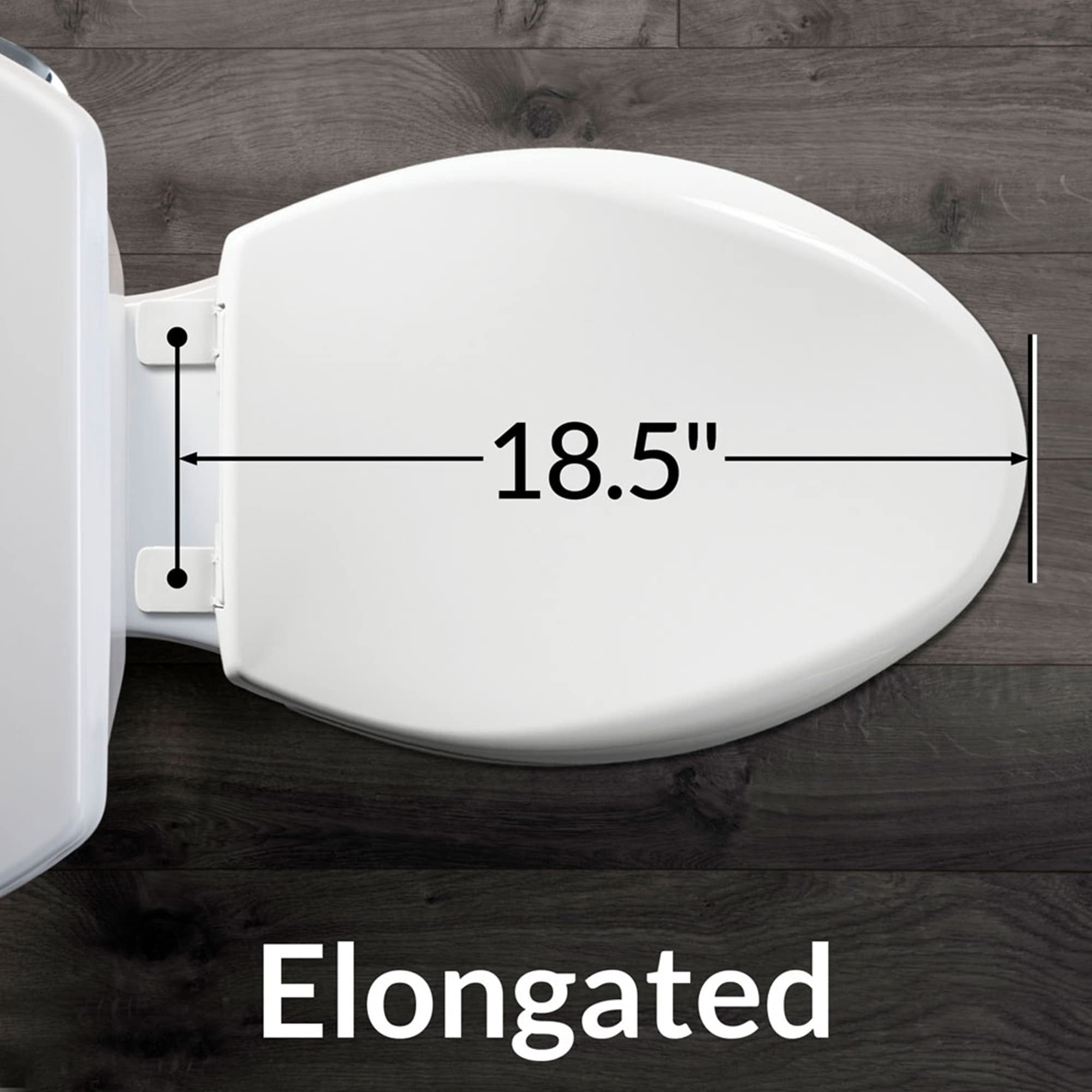 Bemis Commercial Extra Heavy-Duty Plastic Toilet Seat White