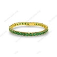 thumbnail image 3 of 3mm Emerald Bracelet , Tennis Bracelet , Silver Bracelet , Gold plated Tennis Bracelet , Dainty Bracelet, Emerald Tennis Bracelet, 3 of 5