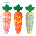 thumbnail image 3 of Indestructible Squeaky Carrot Dog Toy, Tough Durable Silicone Chew Toy for Aggressive Chewers, Self Entertainment Boredom Relief Teething Puppy Teething Toy, 3 of 4