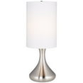thumbnail image 2 of 360 Lighting Mini Droplet 17" High Small Modern Accent Table Lamp Silver Brushed Nickel Finish Metal Single Living Room Bedroom, 2 of 4