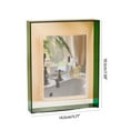 thumbnail image 5 of YIGSECU Modern Acrylic Picture Photo Frame Holder Clear and Colored Acrylic Photo Storage Frame, 5 of 20