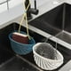 thumbnail image 2 of 2 estantes para fregadero de cocina, soporte para escurridor de jabón y esponja, cesta colgante, organizador de cocina, accesorios para fregadero, cesta para fregadero de cocina y baño (azul y blanco), 2 of 4
