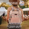 thumbnail image 4 of Wrangler Clear Waterproof Backpack, Durable Plastic Book Bag, Casual, for Student, Clear Tan, 4 of 7