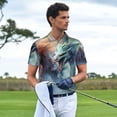 thumbnail image 3 of Fuzoiu Ink Style Wave Dragon Print Men's Polo Shirts Short Sleeve,Golf Shirts for Men,Mens Golf Shirt Moisture Wicking Quick-Dry-4X-Large, 3 of 6