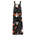 thumbnail image 3 of Stralyhd Halloween Jumpsuits for Women Halloween Party Sleeveless Jumpsuit Graphic Jumpsuits with Pockets Spider Graphic Long Pants Navy XXL, 3 of 5