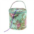 thumbnail image 2 of Knitting Yarn Storage Bag Wool Holder Storage Basket Round Crochet Yarn Tote Bag, 2 of 8