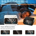 thumbnail image 5 of LED Digital Alarm Clock Time Calendar Temperature FM Radio Bedside Snooze Clock, 5 of 7