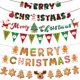 thumbnail image 2 of Christmas Banner Merry Christmas Decorations for Home Garland Gingerbread Man 2023 Santa Claus Pendant Xmas Gifts New Year 2025, 2 of 5
