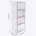 thumbnail image 2 of 5 Tier Storage Cabinet Cart Kitchen Buffet Pantry Pantries W/PC Door Black/White, 2 of 24