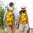 thumbnail image 4 of Easygdp Ripe Yellow Lemon Mochila de Lona Resistente para Laptop, Compatible con Laptops de 15 a 17 pulgadas, Ideal para Escuela, Trabajo y Viajes-Medium, 4 of 5