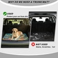 thumbnail image 4 of COEQINE SUV Cargo Liner for Pets, All Season Trunk Liner Machine Washable Cargo Cover Cute Dog Seat Cover for SUV, Sedan, Truck, Universal Fit, Underwater Sea Turtle Coral, 4 of 7