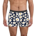 thumbnail image 2 of Goofa Daisy Floral Printed Men's Boxer Briefs Underwear, Moisture-Wicking Underwear, Trunk,Soft and Breathable Cotton Underwear-Small, 2 of 9