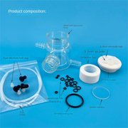 Controllable Temperature photoelectrochemical Cell, Optical Water Bath circulating electrolytic Cell, Double-Layer Quartz windowed electrolytic Cell (200ml)