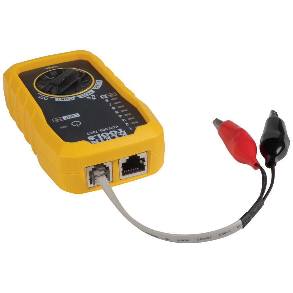 Klein Tools VDV500-705, 9V, Yellow LED Display Technology Tone/Probe Circuit Tester, 4-Piece
