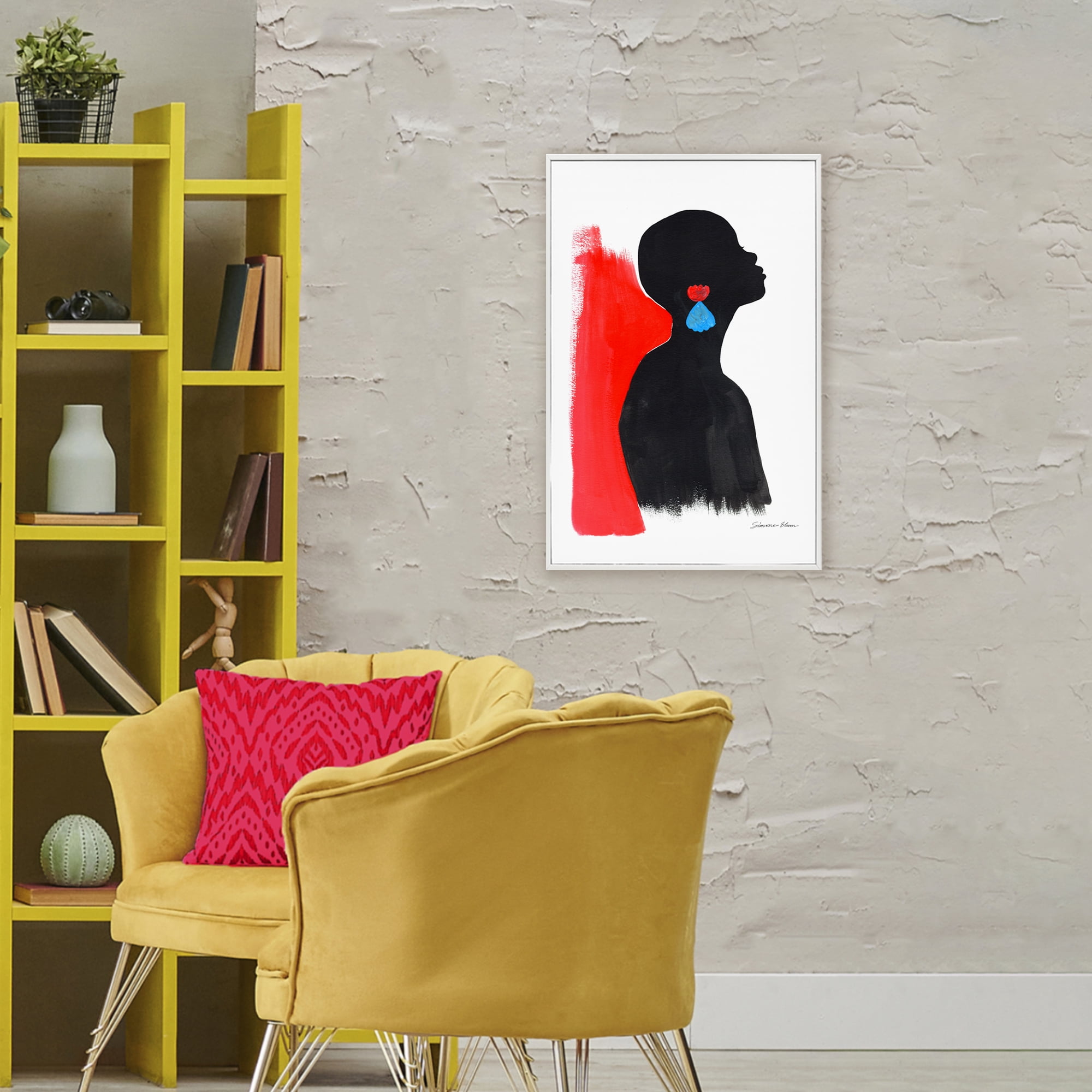 Stupell Industries Dreaming In Color White Framed Giclee Art, design by Simone Elum