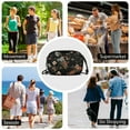 thumbnail image 7 of FORMRS Mini Crossbody Bag for Women Adjustable Rope Shoulder Casual Phone Purse, Black Flowers, 7 of 7