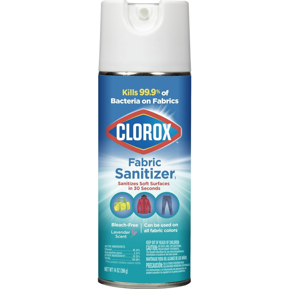 Clorox Fabric Sanitizer Aerosol Spray, Lavender Scent 14 Ounces