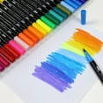 thumbnail image 4 of YIMWNYI Double Line Watercolor Pen Set, 24 Color Hand-Painted Highlighter Markers with Dual Tips, Ideal for Drawing, Illustration, and Creative Designs, Easy to Use, Smooth Coverage, 4 of 9