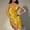 Yellow, variant on Womens Nightgowns Nightgown For Women sleepwear Satin Chemise sleepwear Nightie Full Slips Sleep Dress Slips Sleepwear
