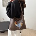 thumbnail image 3 of Bolso tote grande retro para mujer de alta capacidad, nueva colección otoño/invierno 2025, elegante y versátil, con sensación de lujo, bolso de hombro o mano., 3 of 10