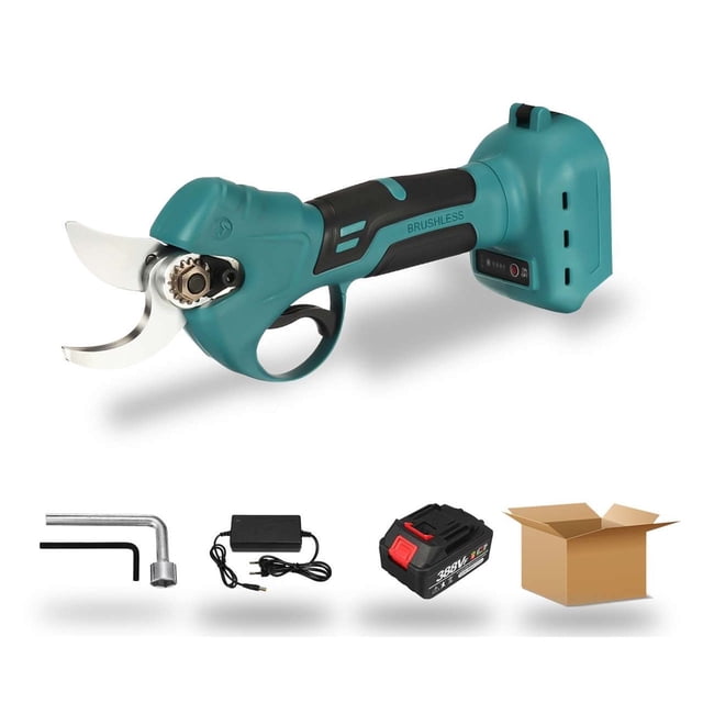 30mm Brushless Cordless Electric Rechargeable Scissors Pruning Shears Tree Garden Tool Branches Pruning Tool For Battery