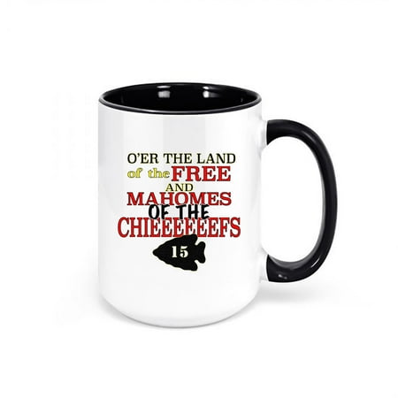 

Football Fan Mug Land Of Mahomes of the Chiefs Sports Fan Kansas City Mug BLACK