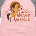 thumbnail image 3 of Spirit Riding Free - Brave And Free - Toddler And Youth Girls Raglan Graphic T-Shirt, 3 of 4