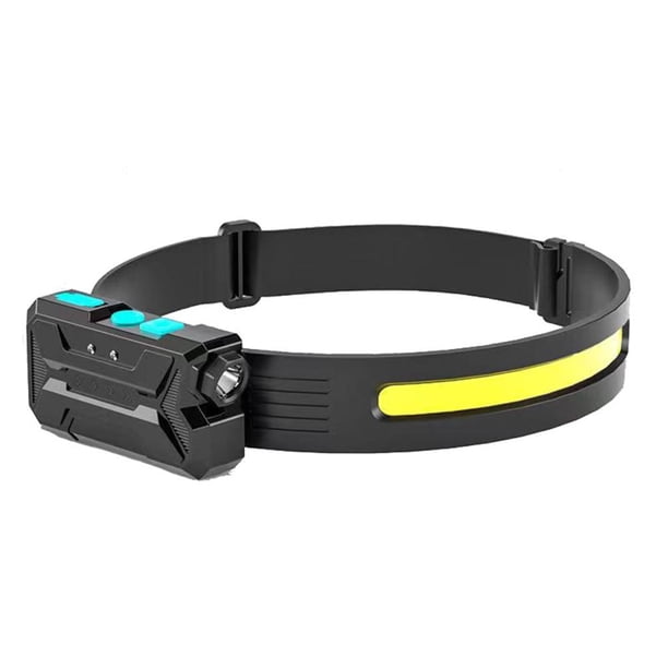 Lámpara Faros delanteros de trabajo USB 4 modos XPE+COB 1200mAh Linterna para acampar (A) Ehuebsd Para estrenar